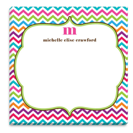 Multi-Color Chevron Notepad